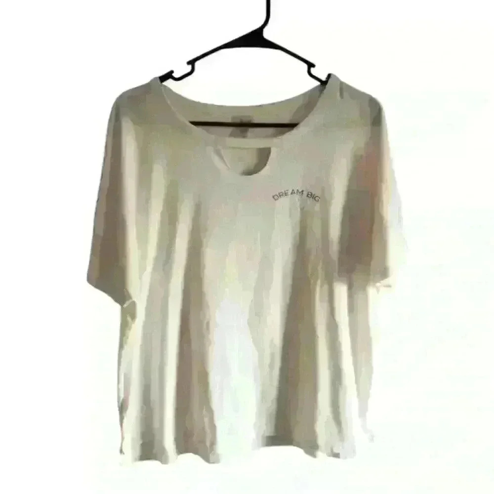 Calia by Carrie Underwood Don’t Quit Your Day Job Dream Big White T-Shirt Sz Xl